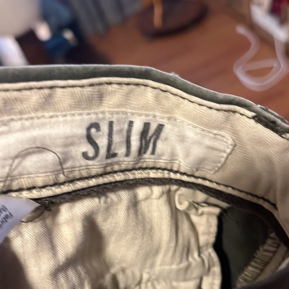 H&M green slim fit chinos size 33 - Picture 5 of 6